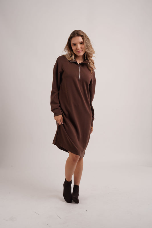 Soft Luxe Dress - Espresso