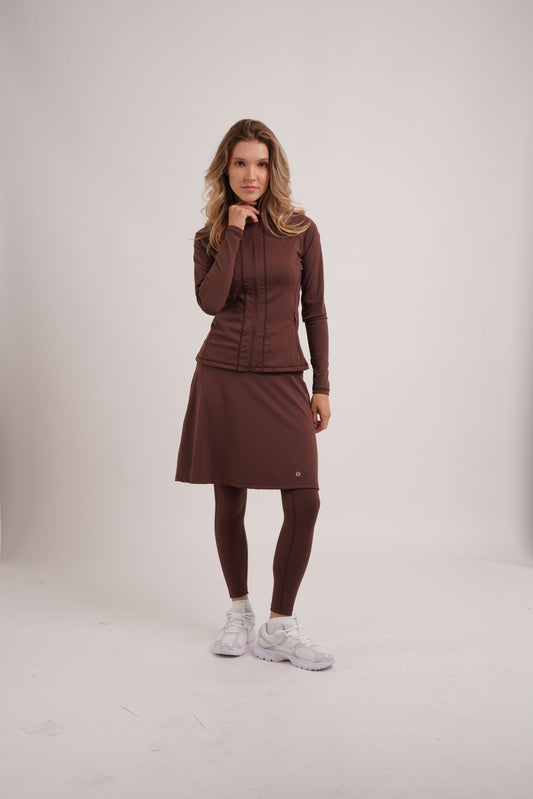 Active Full Zip - Espresso