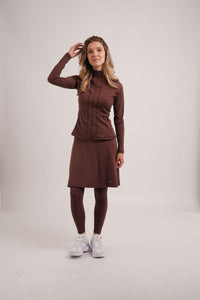 Active Full Zip Set - Espresso