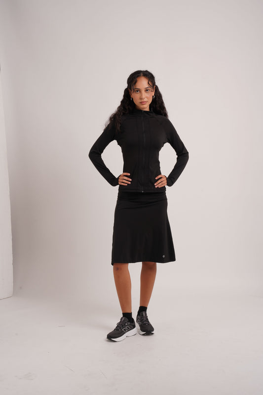 Active Full Zip- Black