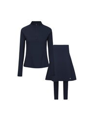 Active Quarter Zip Set - Navy