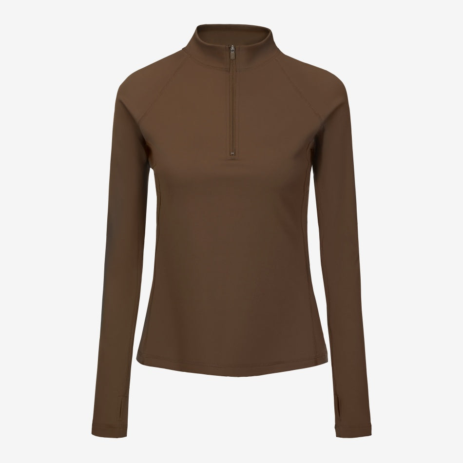 Active Quarter Zip - Espresso