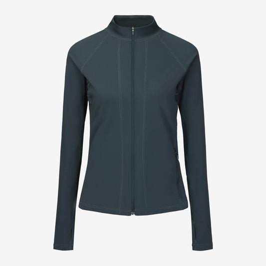 Full Zip Top - Dark Jade