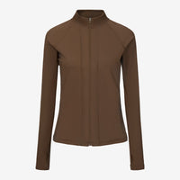 Full Zip Top - Espresso