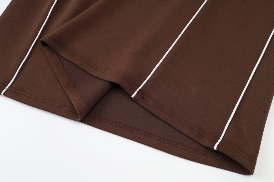 Scuba Skirt -  Espresso