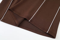 Scuba Skirt -  Espresso