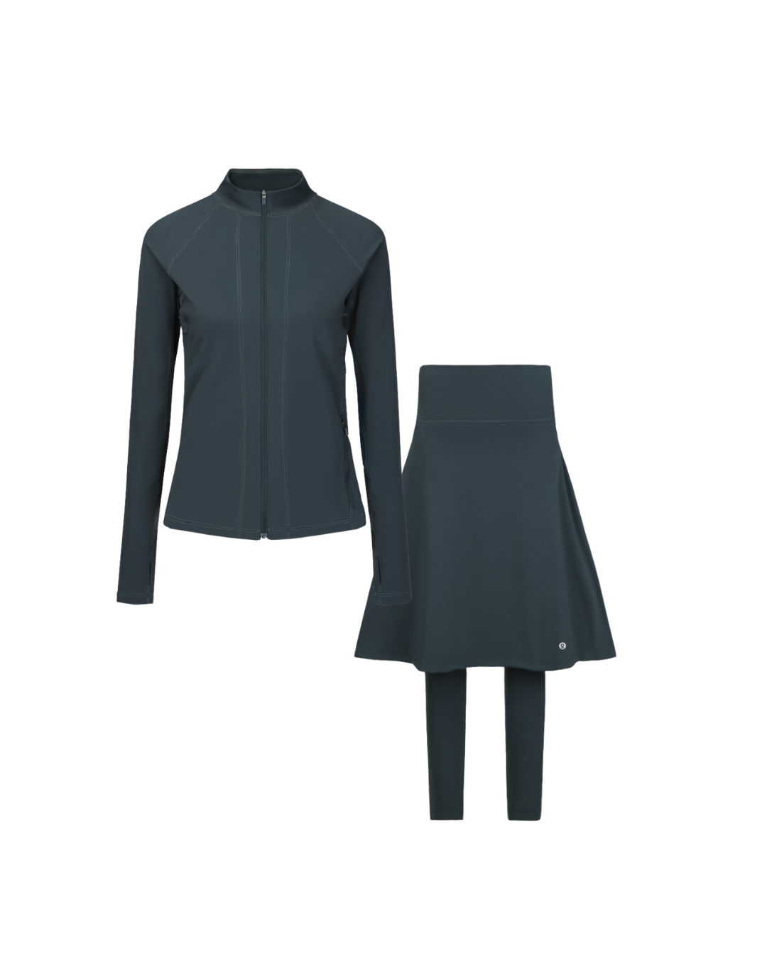 Active Full Zip Set - Dark Jade