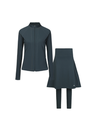 Active Full Zip Set - Dark Jade